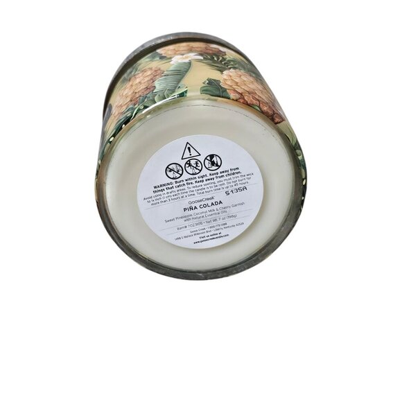 GooseCreek Pina Colada Soy Wax Essential Oils Jar Candle NEW - Picture 3 of 5